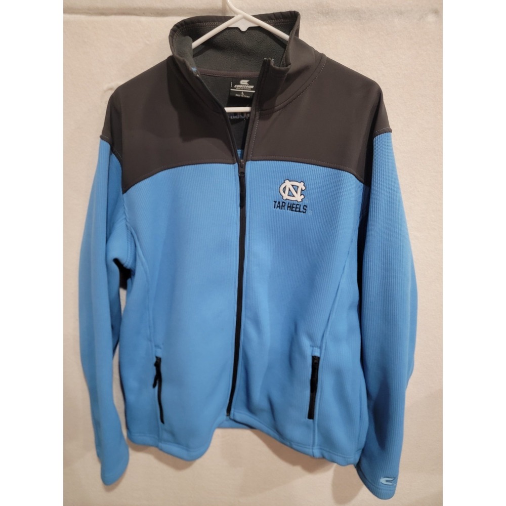 North Carolina Tar Heels Colosseum Heavy Embroidered Textured Sweater Jacket L